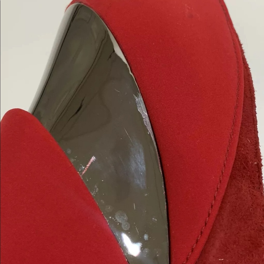 Two Lips Rapture Suede Platform Wedges - Picture 9 of 12